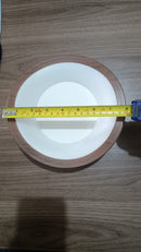 Plafon de Sobrepor Lustre Estilo Orgânico Cor Madeira Detaila