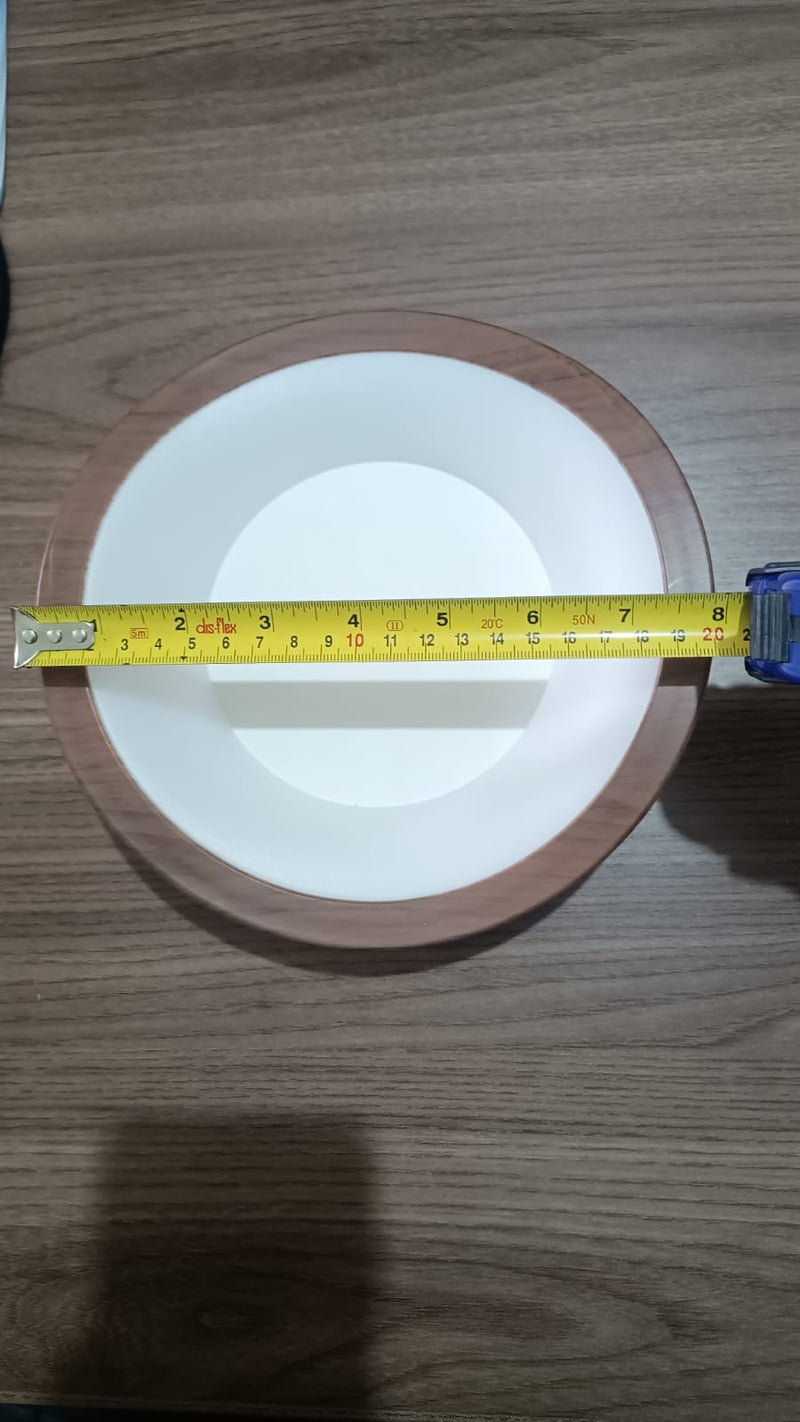 Plafon de Sobrepor Lustre Estilo Orgânico Cor Madeira Detaila