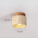 Lustre Pedra Travertino Luminária de Teto Leme