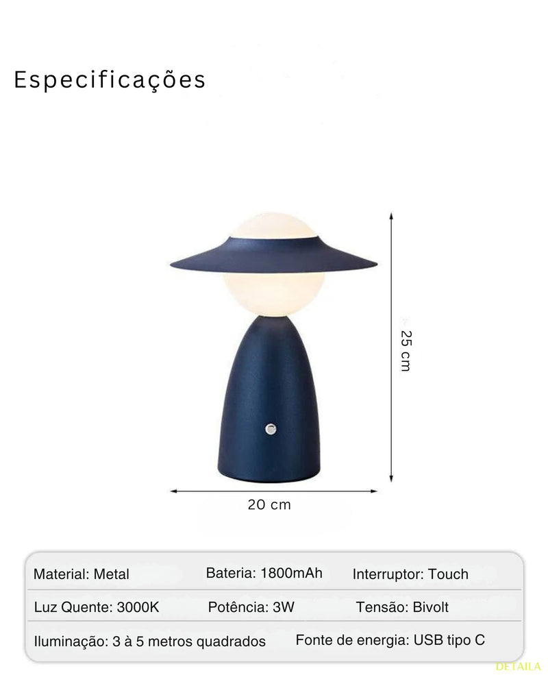 Abajur Espadachim Luminária de Mesa