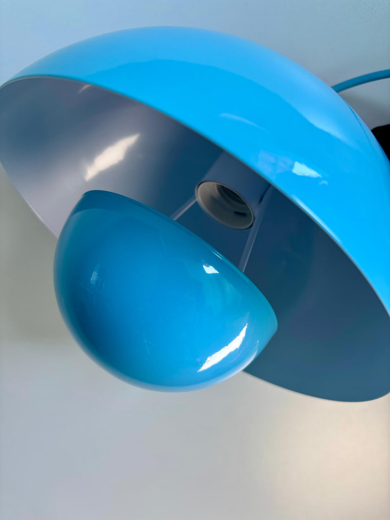 Pendente Luminária Cogumelo Infinity Azul Detaila