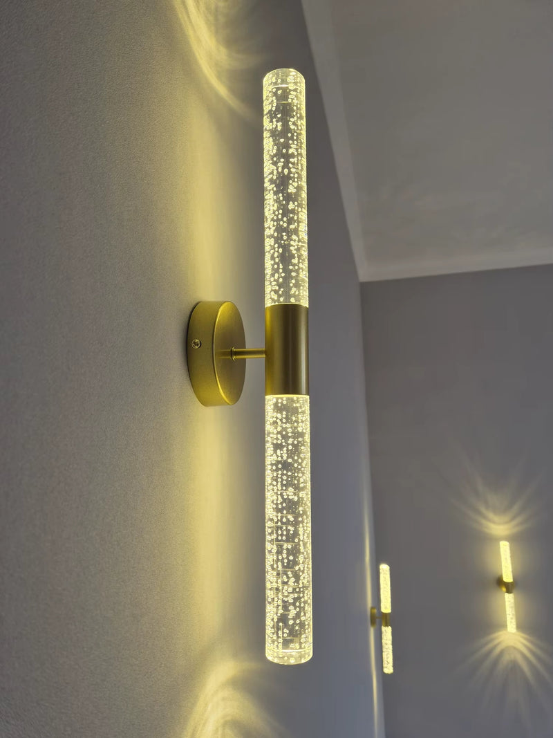 2x Arandelas Bastão Lâmpada de Parede Cilíndrico Diamond OUTLET