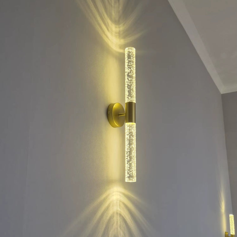 2x Arandelas Bastão Lâmpada de Parede Cilíndrico Diamond OUTLET