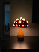 Abajur Cogumelo Luminária de Mesa Amanita Mushroom Metal