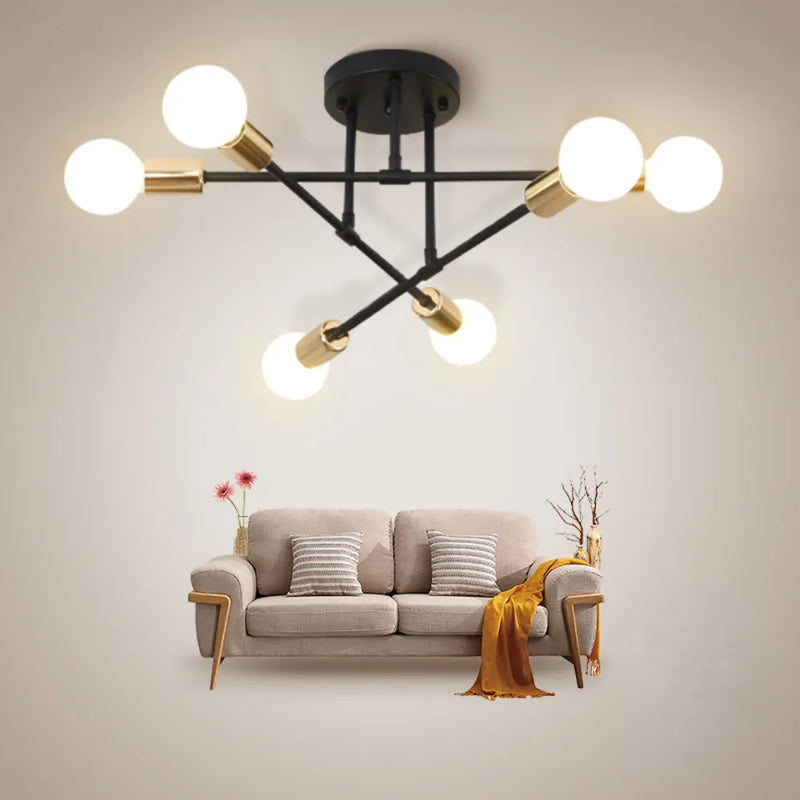 Dropshiping Modern Chandelier Simple Home Decor Lighting LED Bulbs Ceiling Lamp For Bedroom Dining Room Living Room Pendant Lamp - Detaila
