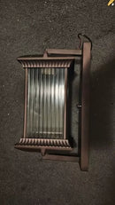 Arandela Externa Vidro Canelado