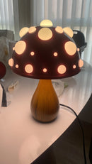 Abajur Cogumelo Luminária de Mesa Amanita Mushroom Metal