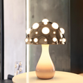 Abajur Cogumelo Luminária de Mesa Amanita Mushroom Metal