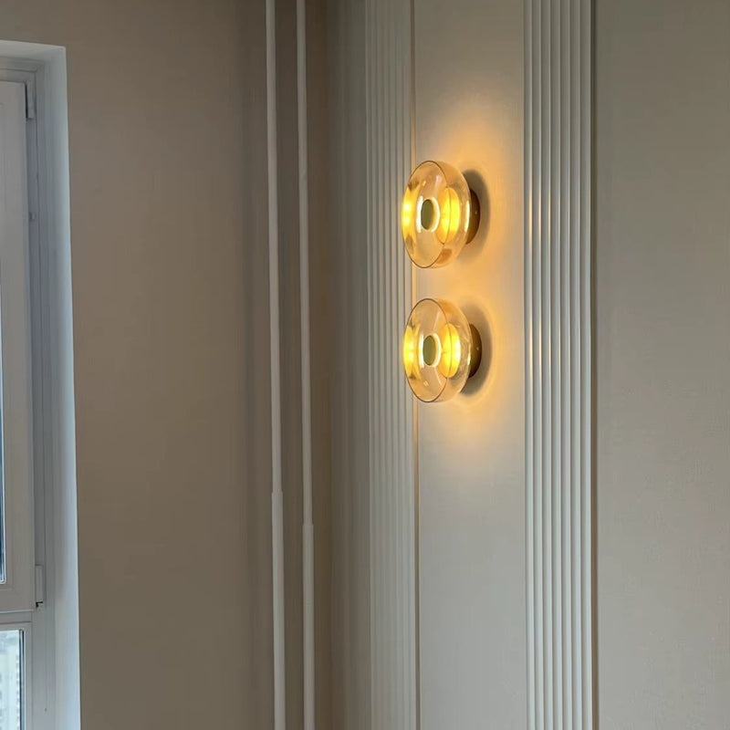 Arandela Luminária de Vidro Aura