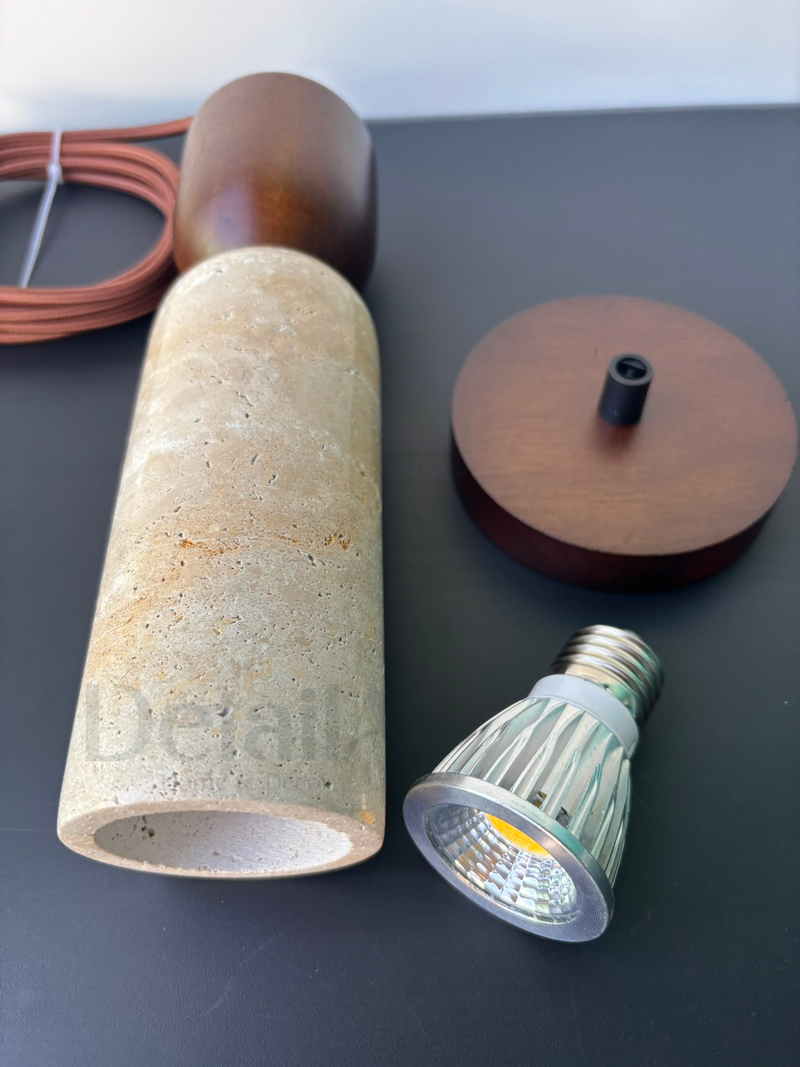 Pendente Pedra Travertino Thalia