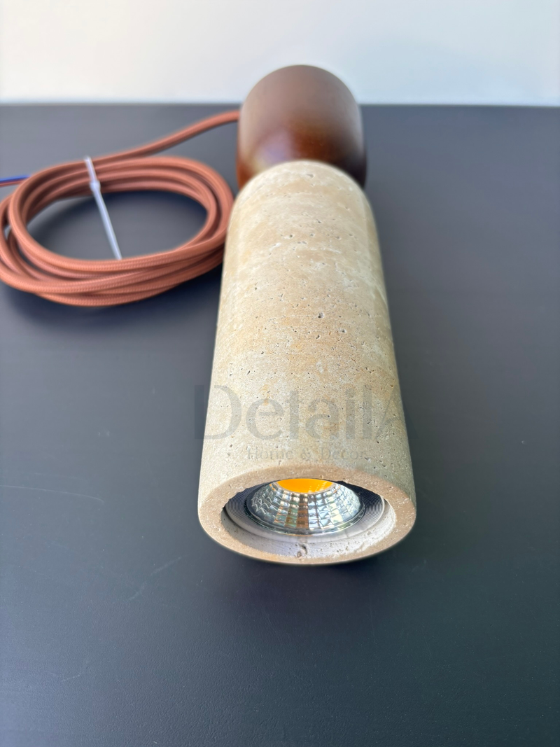 Pendente Pedra Travertino Thalia