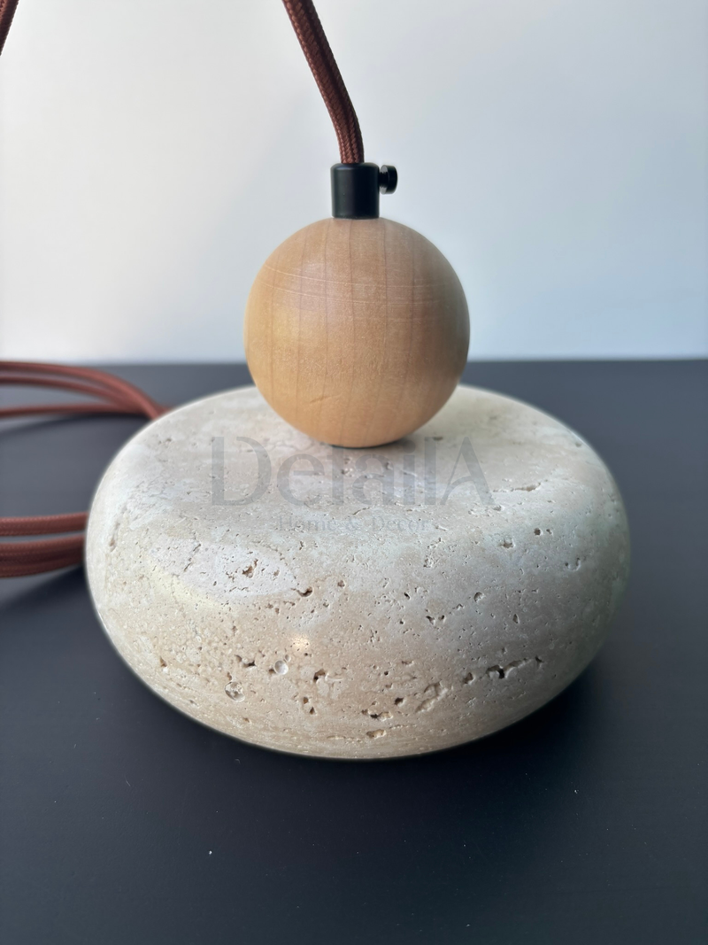 Pendente Pedra Travertino Sarita