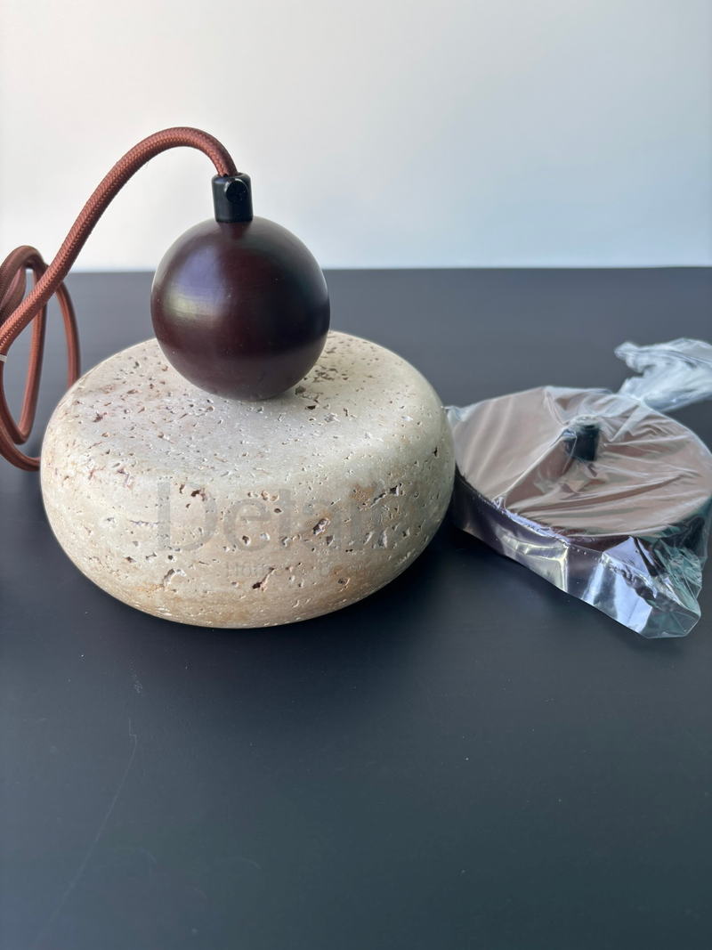 Pendente Pedra Travertino Sarita