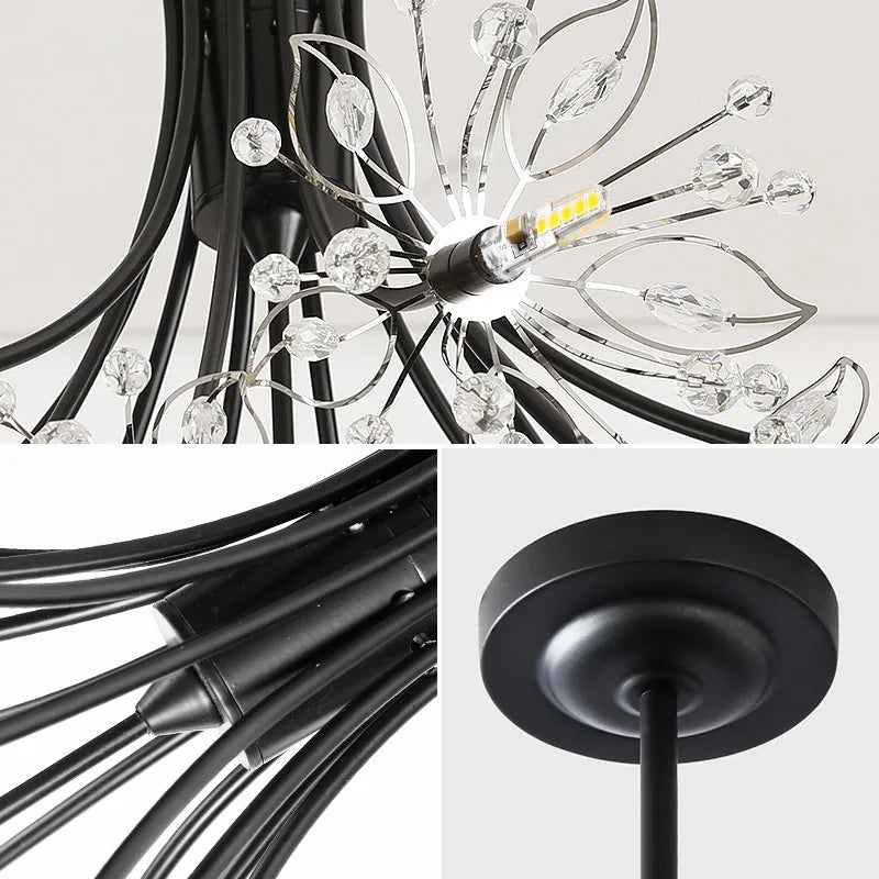 Lustre Buque de Cristal LED - Detaila