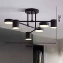 Lustre Luminária de Teto Seis Pontos Claron Luz Fria 220V Detaila