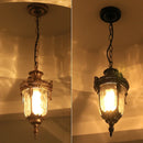 Pendente Colonial Com Corrente Externa Impermeável