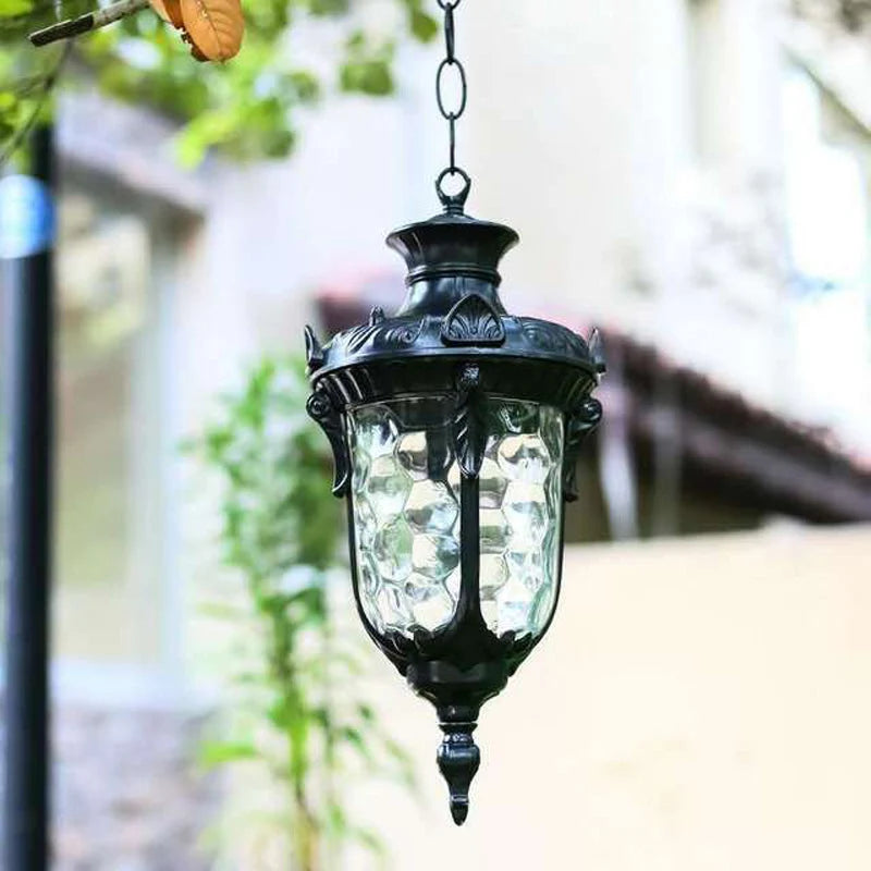 Pendente Colonial Com Corrente Externa Impermeável