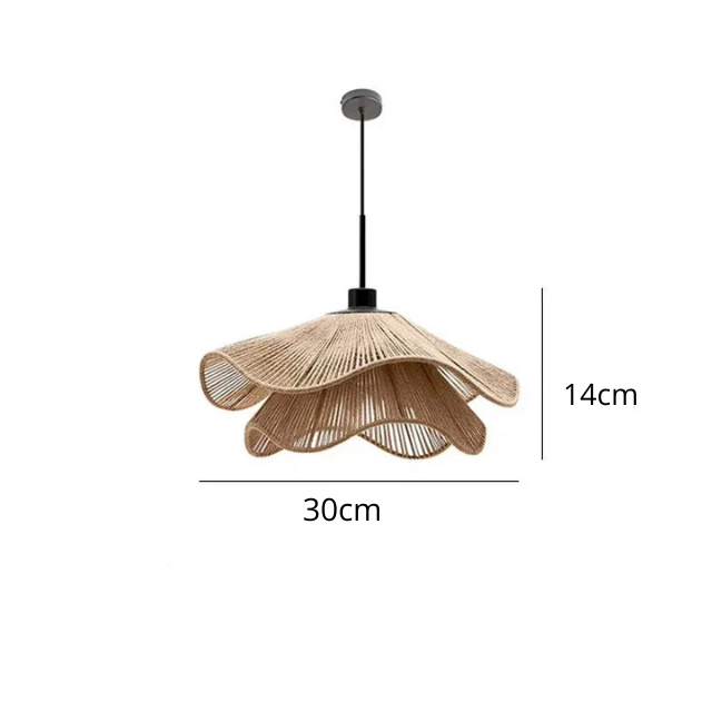 Pendente Luminária de Corda Rattan