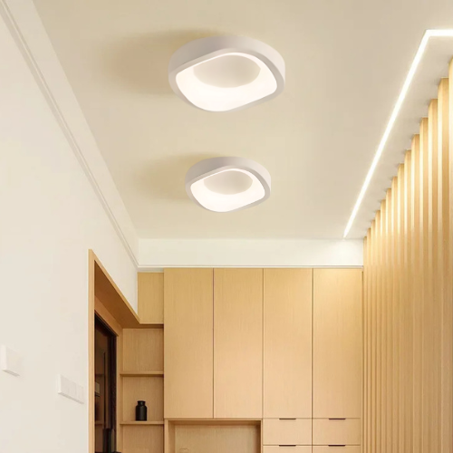 Plafon de Sobrepor Lustre Luminária de Teto Estilo Orgânico