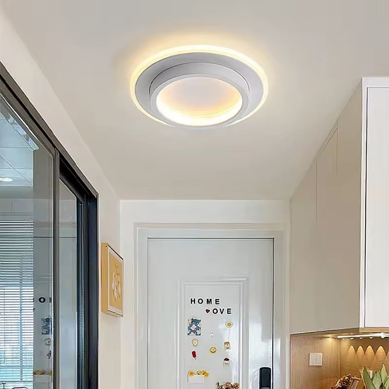 Plafon Redondo de Sobrepor Branco Lustre Detaila