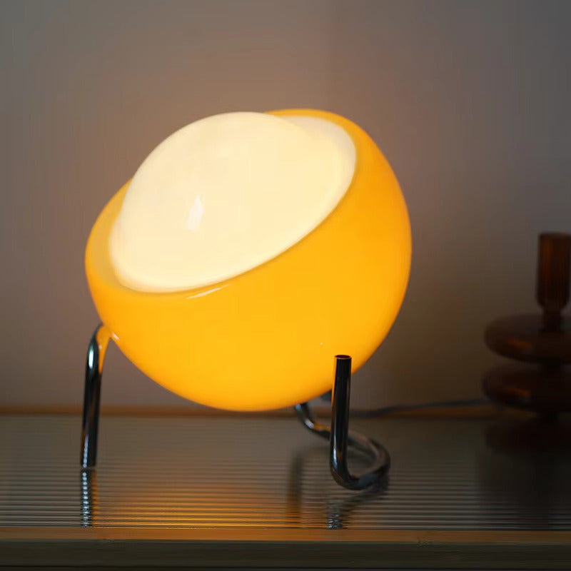 Abajur Bola de Vidro Luminária de Mesa Criativa
