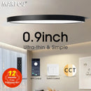 Luminária de Teto Plafon de Sobrepor Estilo Circular Controle por APP