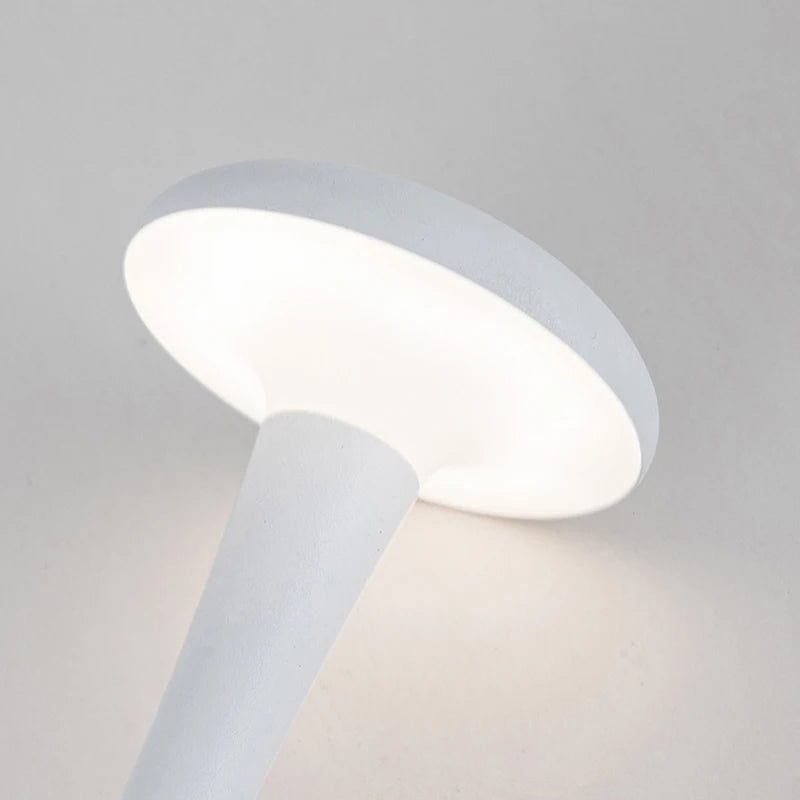 Abajur Cogumelo Luz Luminária de Mesa Recarregável