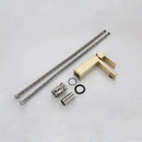 Torneira Para Banheiro e Lavabo Dourado Escovado Monocomando