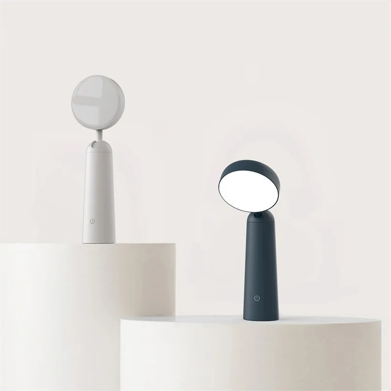 Luminária de Mesa Abajur Recarregável Moderna Luz