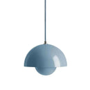 Pendente Luminária Cogumelo Infinity Azul Detaila