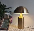 Abajur Cogumelo Luminária de Mesa Metal Calmam