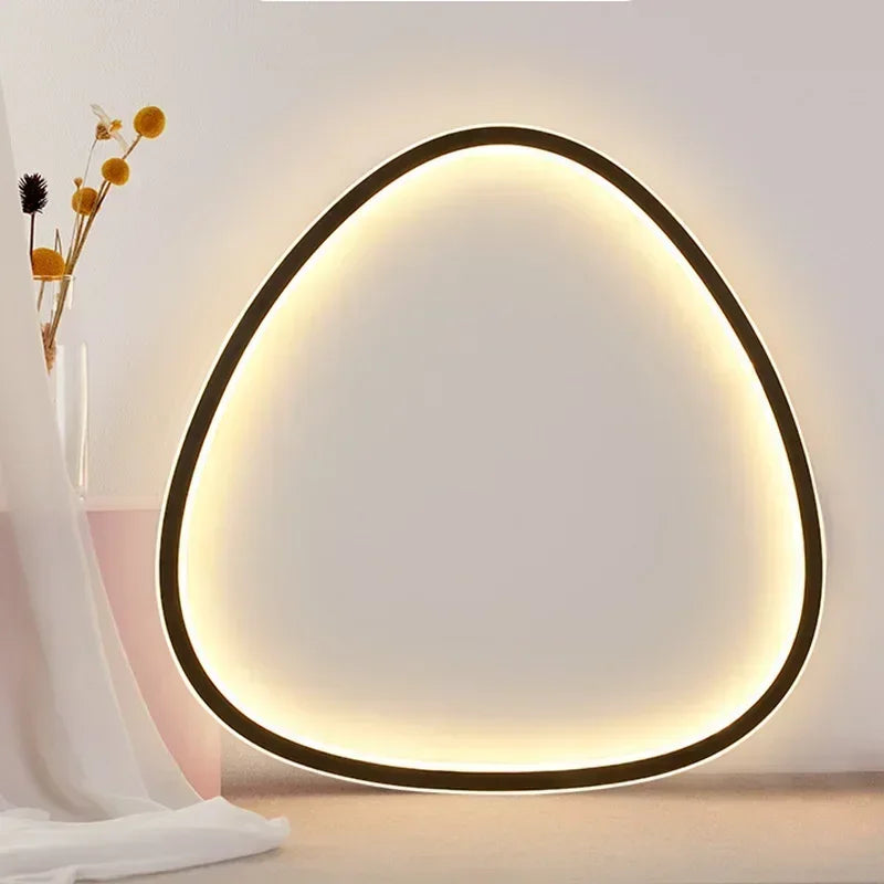 Plafon de Sobrepor Luminária Lustre de Teto Estilo Orgânico Slim