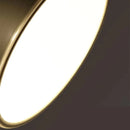 Plafon de Sobrepor Lustre Luminária de Teto Redonda Metal Jade