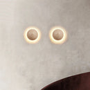 Arandela Pedra Travertino Lua