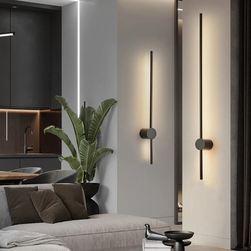 Arandela Lâmpada de Parede de Metal  Brilho Linear