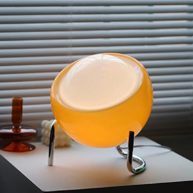Abajur Bola de Vidro Luminária de Mesa Criativa