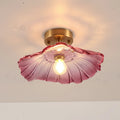 Lustre Luminária de Vidro Flower