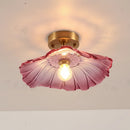 Lustre Luminária de Vidro Flower