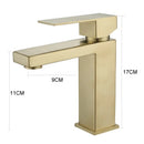 Torneira Para Banheiro e Lavabo Dourado Escovado Monocomando