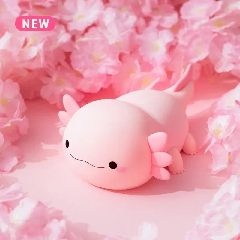 Luminária de Mesa Infantil Salamandra Rosa