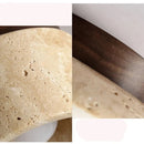 Lustre Pedra Travertino Luminária de Teto Leme