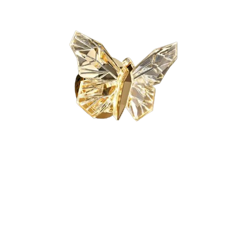 Arandela Luminária Borboleta Cristal