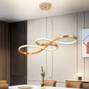 Lustre Pendente Led Dourado Infinite Light