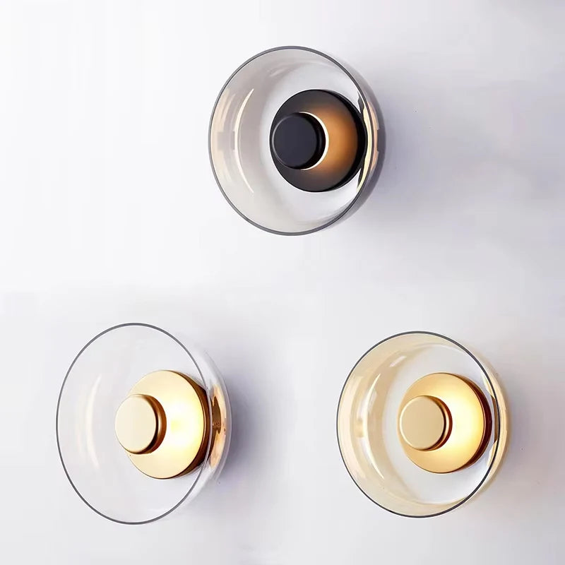 Arandela Luminária de Vidro Aura