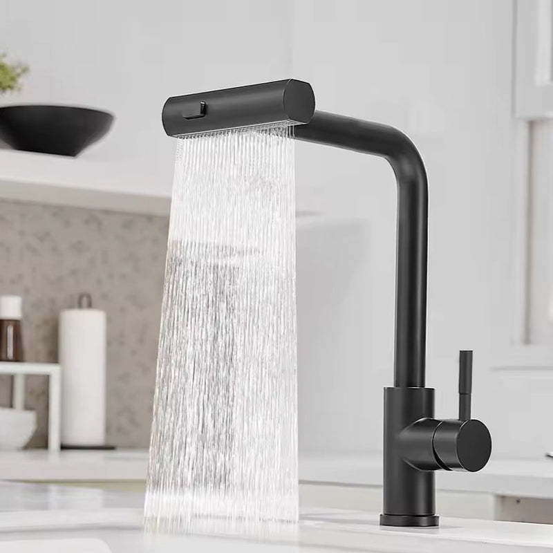 Torneira de Cozinha Removível de Aço Inoxidável Cascata Multifuncional Modelo Luxo