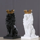 Escultura Lion King Leão Coroado