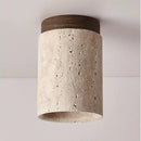 Lustre Pedra Travertino Luminária de Teto Velluto