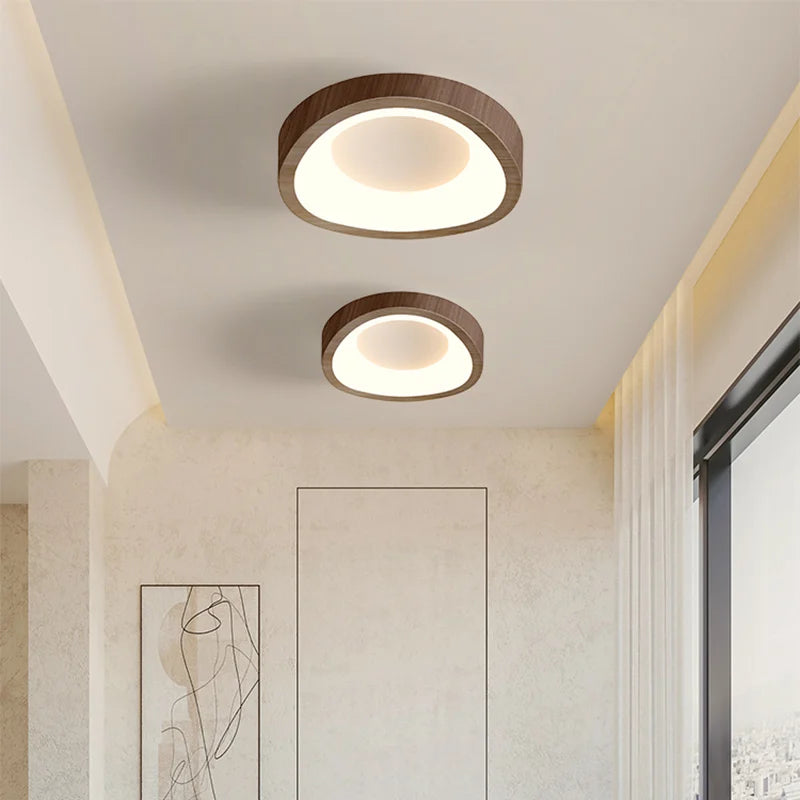 Plafon de Sobrepor Lustre Luminária de Teto Estilo Orgânico