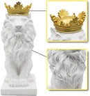 Escultura Lion King Leão Coroado