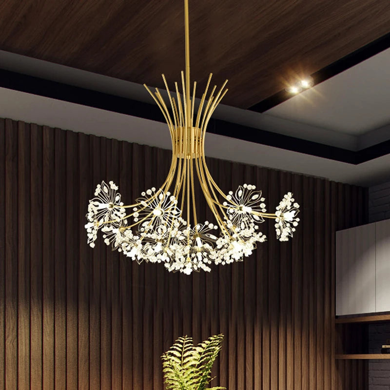 Lustre Buque de Cristal LED - Detaila
